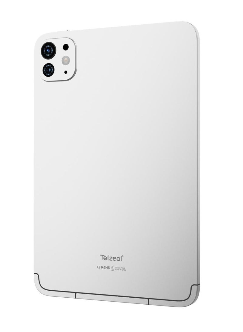Telzeal P104 Smart Tablet with Android 13 10.1" FHD Screen 16GB RAM 1TB ROM - with Powerful 10,000mAh Battery Silver - Image 3
