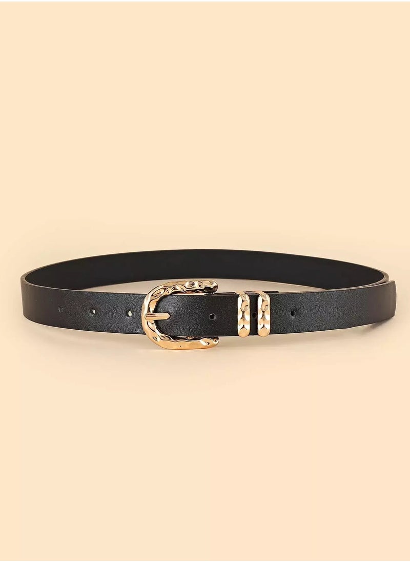 Generic Metal Decor Buckle Belt With Hole Punch  - Image 2