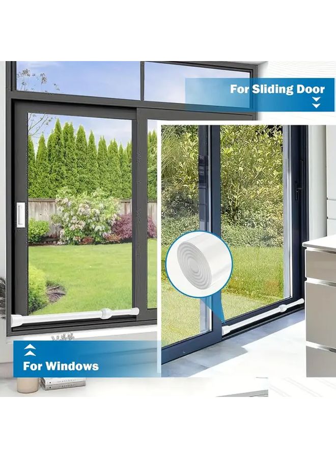 Style 2 Heavy Duty Adjustable Window Door Security Bar Sliding Lock Anti Pry - Image 3