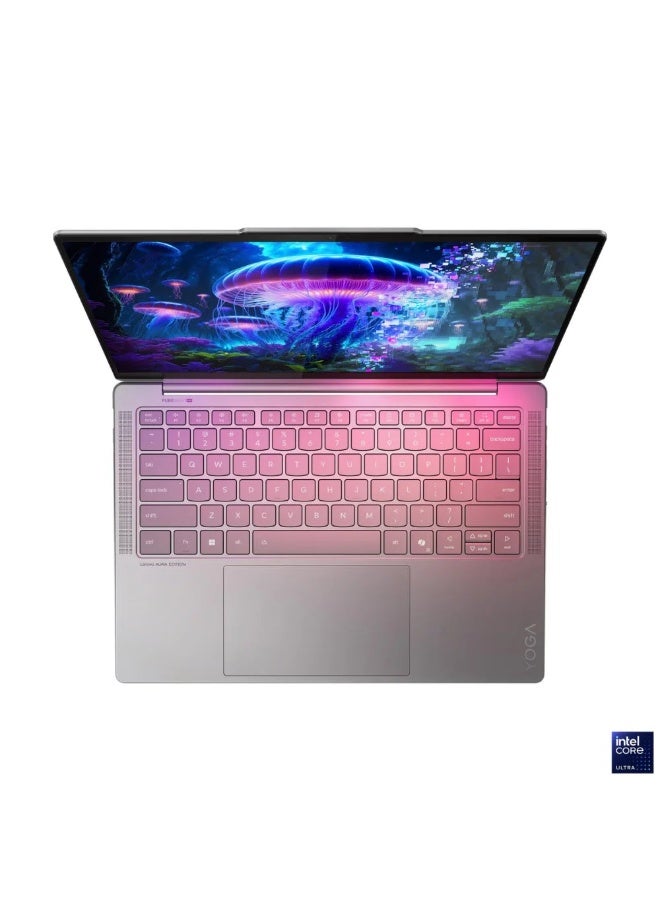 Lenovo Yoga Slim 7 14ILL10 AI Laptop, Intel Core Ultra 7 258V Processor, 32 GB RAM, 1 TB SSD, 14" 2.8K WQXGA+ OLED Display, Windows 11 Home, Backlit , Luna Grey, 2 Year Warranty | 83JX001HAX-OLED English/Arabic Keyboard English/Arabic Luna Grey - Image 4