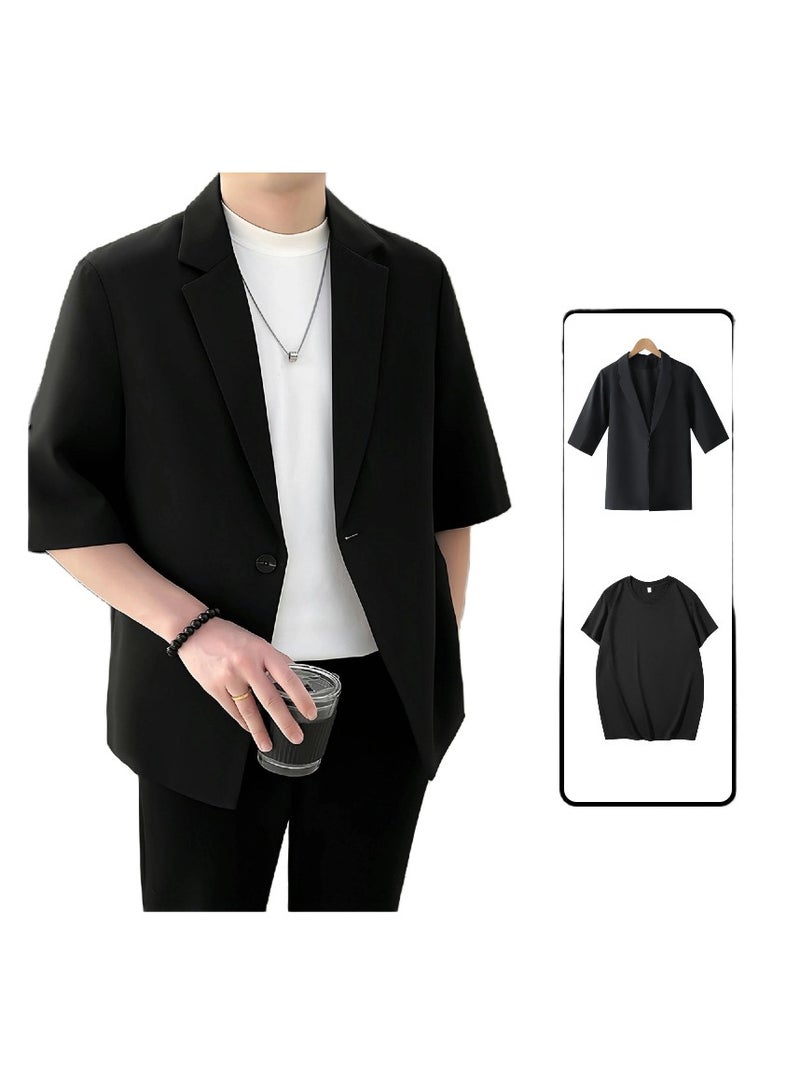 Shougu Thin Ice Silk Short-sleeved Suit Set  - Image 1