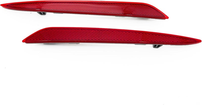 LFONEIBGG Rear Bumper Reflector Light Fit For 2013-2018 Ford Fusion Rear Left+Right Side Red Pair Marker Lights Lens Trim - Image 2