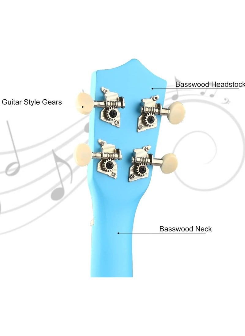 غيتار سوبرانو أوكوليليه سوبرانو للأطفال البالغين 21 بوصة للمبتدئين أوكاليلي أوكي أوكي هاواي غيتار صغير للأطفال المبتدئين الطلاب غيتار صغير مع حقيبة جيج، 1 وتر احتياطي و لاقط - أزرق فاتح - pzsku/Z6DE901BC1819FB2E7550Z/45/_/1721576753/e0311e01-7dcf-4dd1-9e15-7d27b2561784