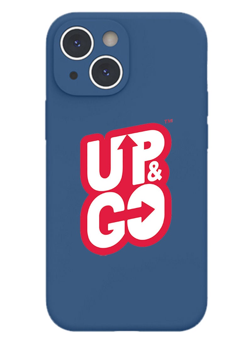 Theodor Protective Slim Fit Case Liquid Silicone Cover with Full Body Protection Anti-Scratch Shockproof Case For iPhone 13 Blue  - Vase in moonlight - Image 1