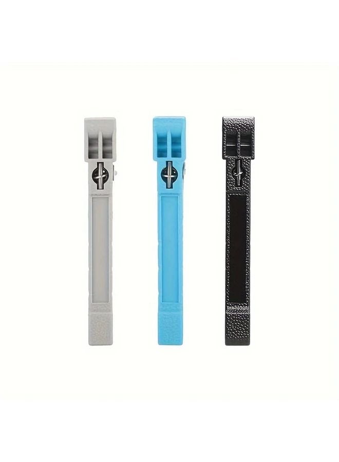 Gray Blue Black 3 Pack Fiber Optic Cable Stripper Set Manual Coaxial Wire Stripping Tool for Simplex Fiber - Image 5
