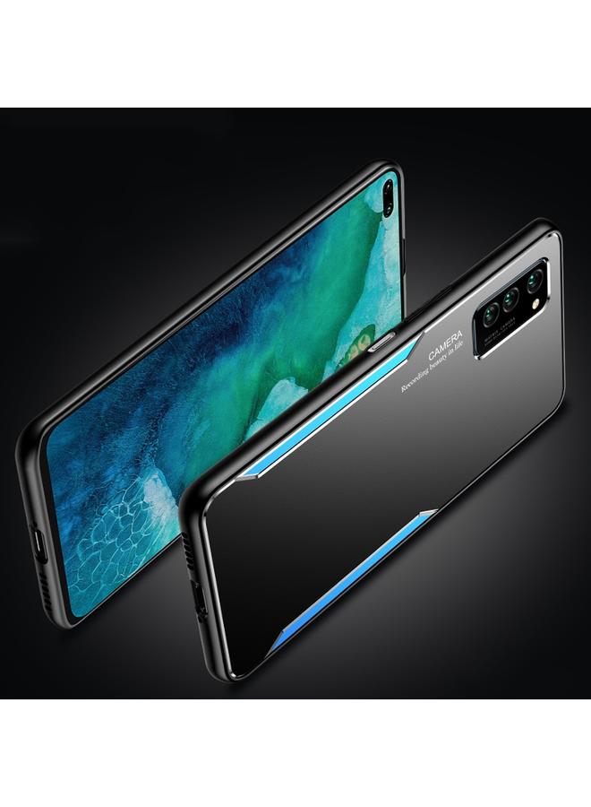 زبون جراب لهاتف Honor V30 Pro Blade Series مصنوع من إطار TPU + تقنية التفجير الرملي من سبائك التيتانيوم + غطاء حماية للهاتف المحمول بحافة مزخرفة من سبائك الألومنيوم الملون - Image 2