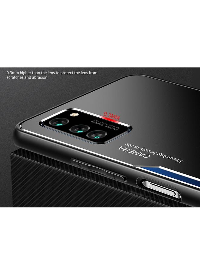 زبون جراب لهاتف Honor V30 Pro Blade Series مصنوع من إطار TPU + تقنية التفجير الرملي من سبائك التيتانيوم + غطاء حماية للهاتف المحمول بحافة مزخرفة من سبائك الألومنيوم الملون - Image 3