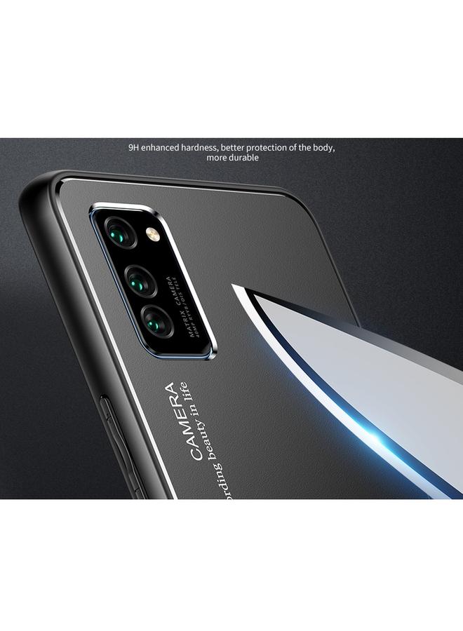 زبون جراب لهاتف Honor V30 Pro Blade Series مصنوع من إطار TPU + تقنية التفجير الرملي من سبائك التيتانيوم + غطاء حماية للهاتف المحمول بحافة مزخرفة من سبائك الألومنيوم الملون - Image 5