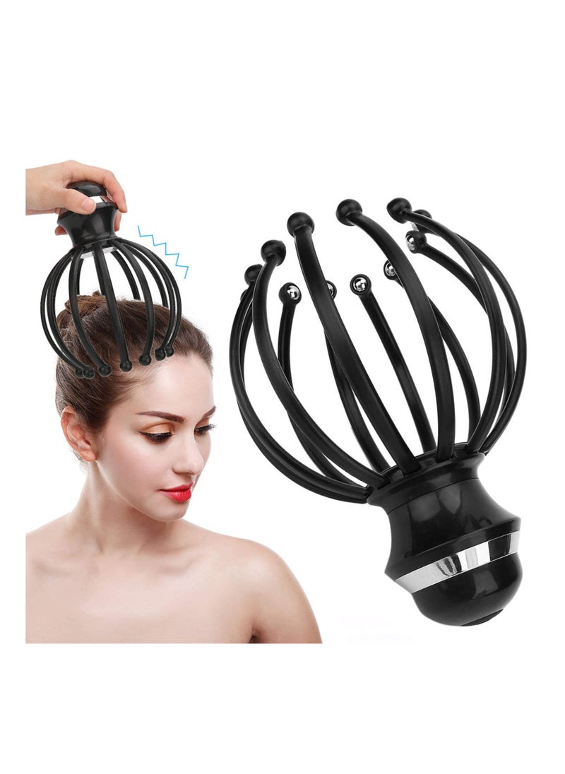 SYOSI 12 Claws Electric Head Massage Spider, Scalp Massage Brush Vibrating Electric Head Massager Portable Wireless Head Massage for Stress Relax and Tension, Deep Sleeping, One Size Fit Most, Ideal Gifts  - Image 1