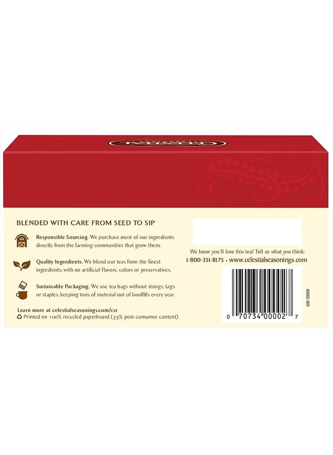 CELESTIAL SEASONINGS شاي أعشاب خالي من الكافيين، ريد زينجر 20 حبة (عبوة من 12) - Image 2