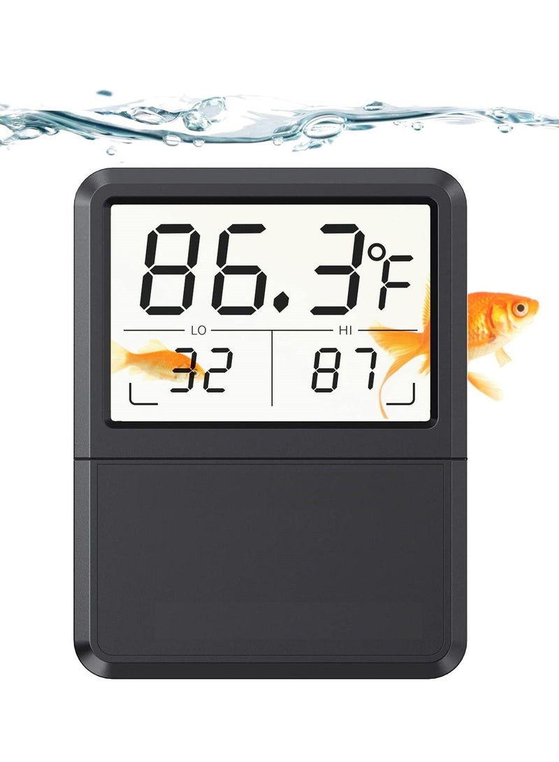 SYOSI Aquarium Thermometer 5S Refresh Speed Touch Screen Fish Tank Accurate Temperature Sensor Large LCD Touch Screen Energy Saving and Easy to Use - Image 1