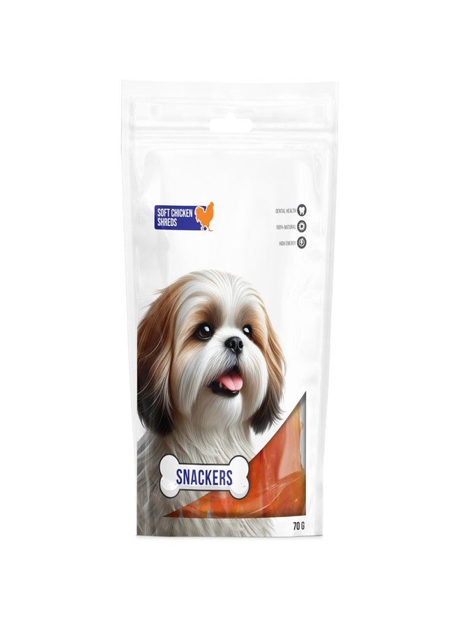 Snackers Soft Chicken Shreds, Dog Treats 70g - Natural High Protein Chews for Dental Health, Strong Muscles & High Energy | Healthy & Tasty Snacks for Puppies & Adult Dogs - Image 4