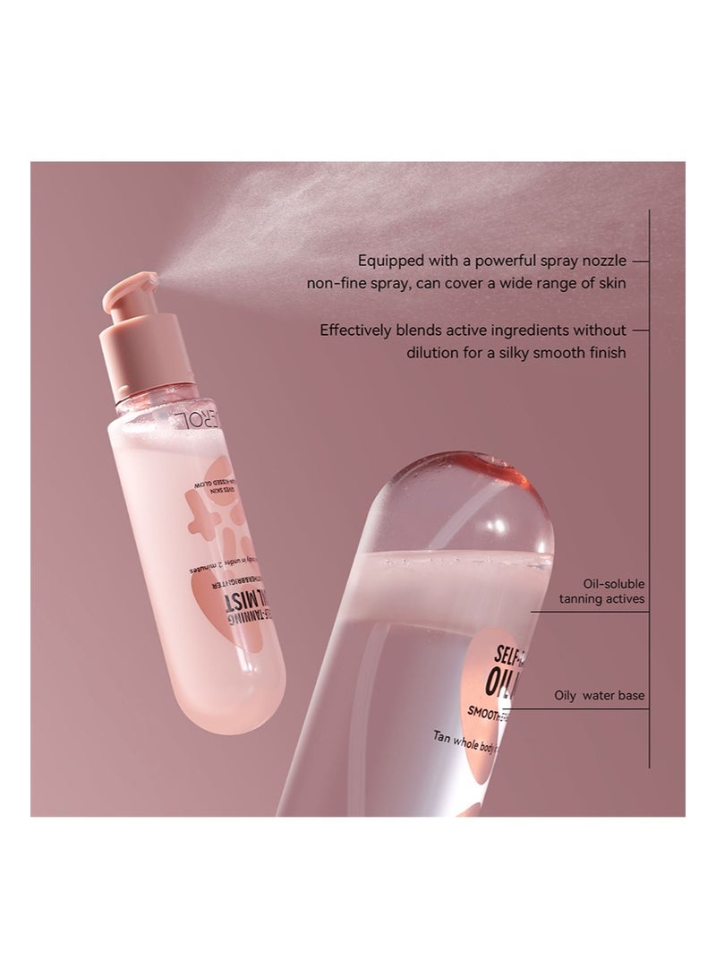 ديرول رذاذ زيت تسمير ذاتي، داكن (88 مل) رذاذ زيت تسمير ذاتي مرطب، مكونات طبيعية ونباتية - Image 4