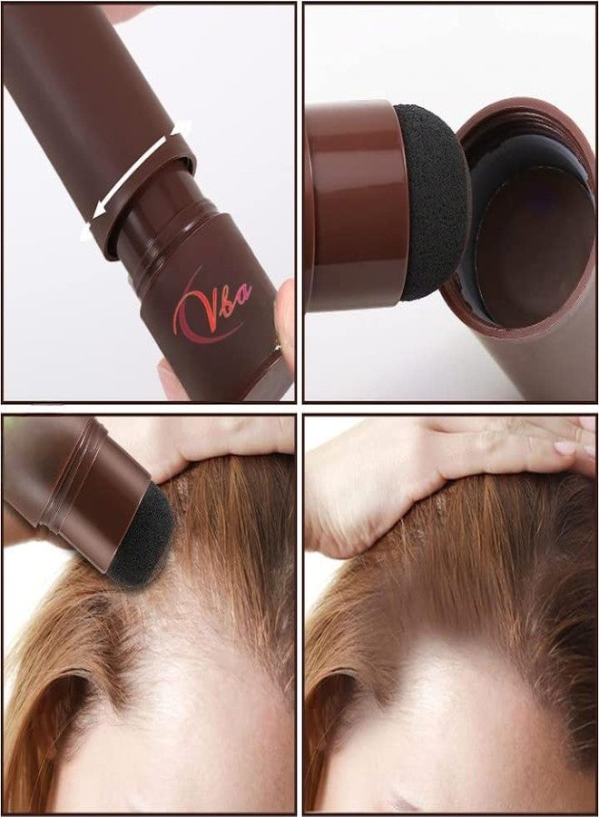 VBA Hair Shadow Powder Hairline Powder Stick Thinning Hair, Root Touch-Up Powder Quickly Cover Hair Fall Hair Root Concealer for Hair Loss (BROWN) - Image 4