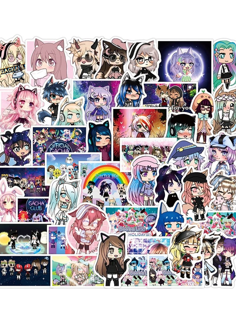 Zikra 50pcs Gacha Life Stickers Gacha Life Sticker Pack Gacha Life Merch - Image 5