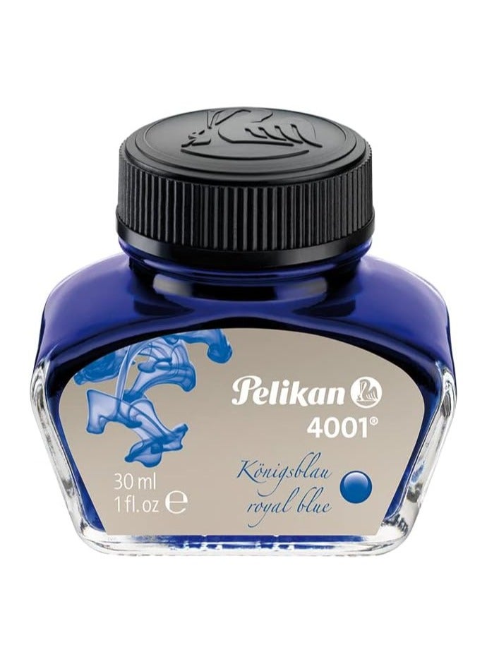Pelikan Pelikan 30 ml 4001 Fountain Pen Ink Bottle Royal Blue - Image 1