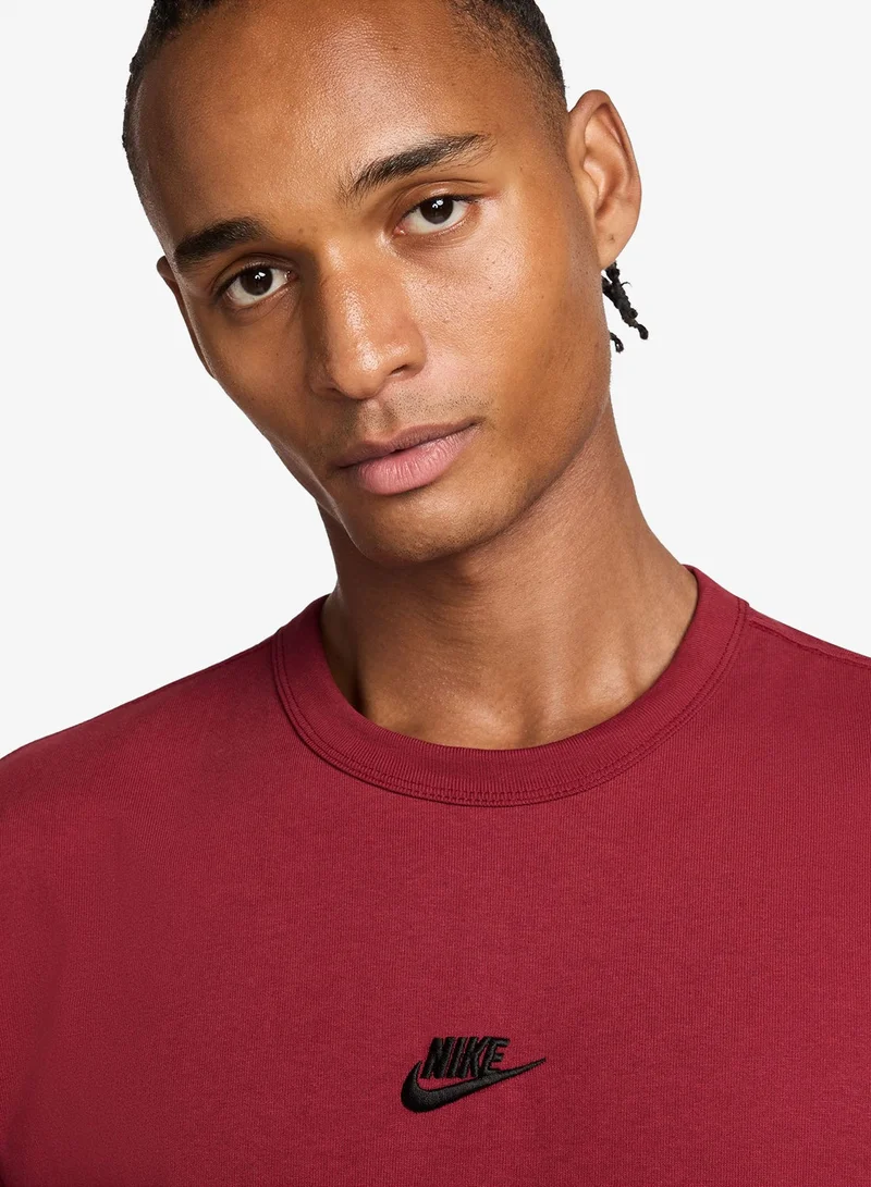 Nike TEAM CRIMSON Nsw Premium Essential Sustainable T-Shirt for Men | Best Price UAE