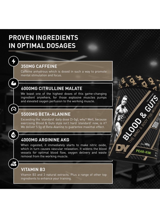 DY NUTRITION Dorian Yates DY Nutrition Blood and Guts 380g, Blueberry  - Image 3