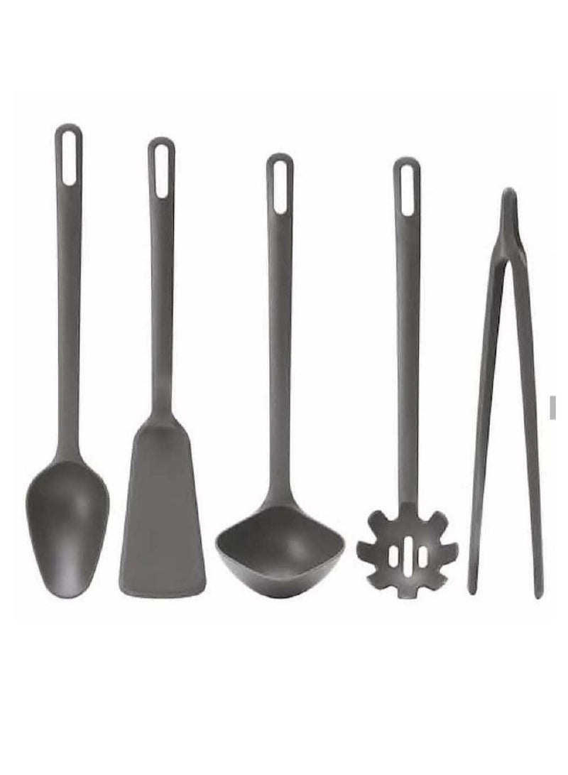 5-Piece Kitchen Utensil Set Grey  - Image 1