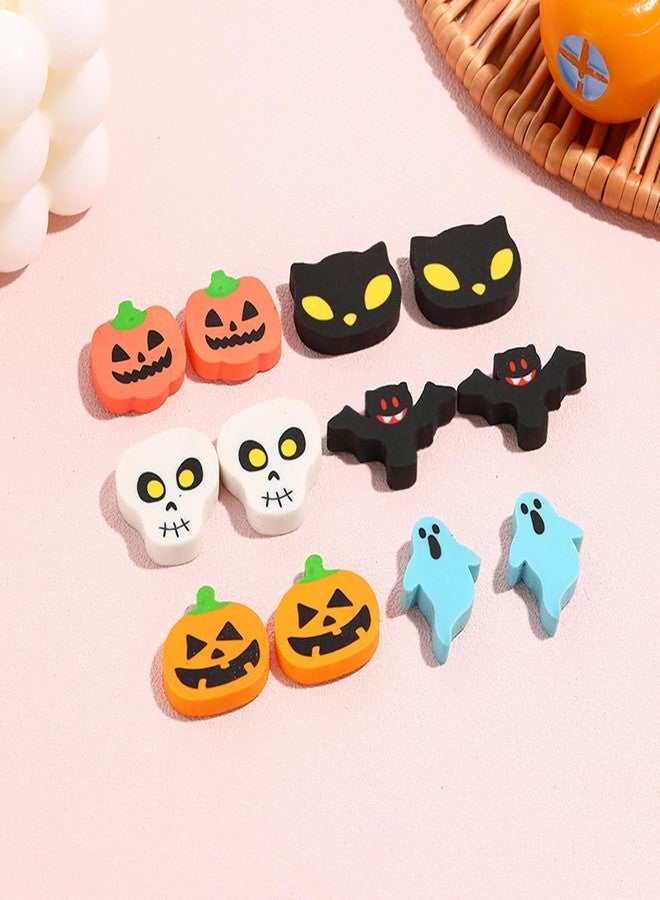 ZAKVOOR 96 Pcs Halloween Erasers, Pumpkin Ghost Bat Pencil Erasers Bulk for Gift Filling, Reward - Image 5