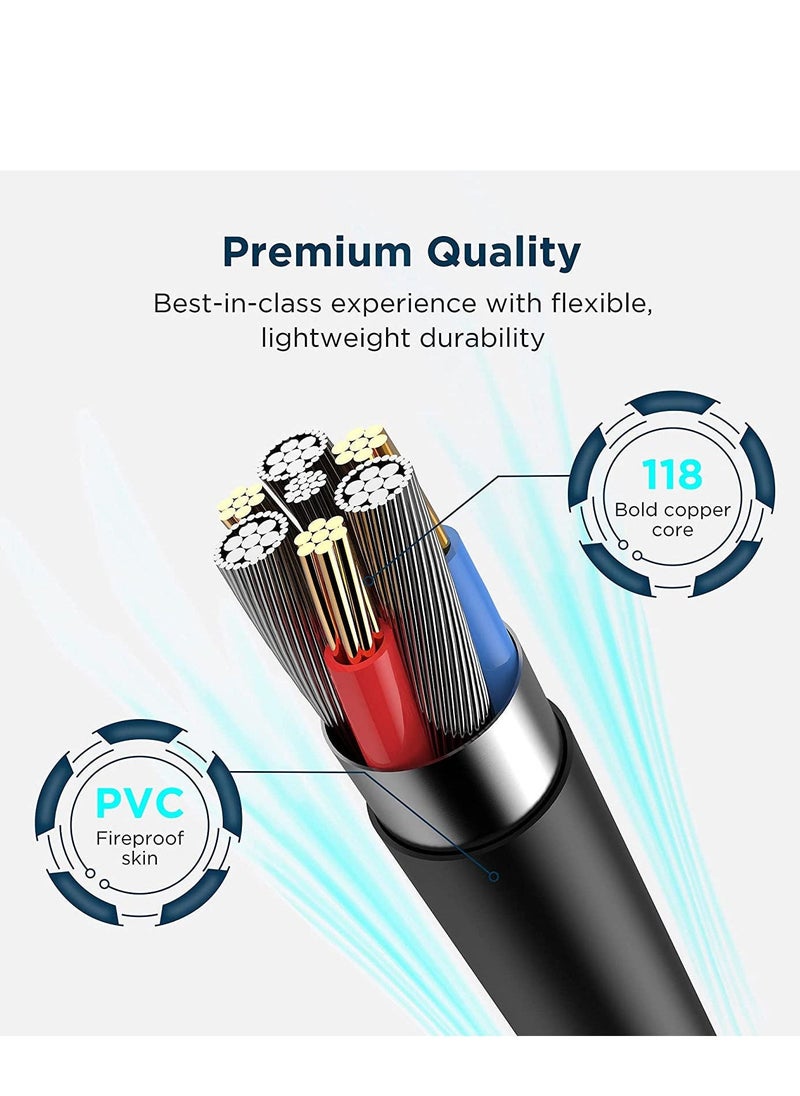 USB C Cable 16 Feet/5 Meters, High Speed Data Transfer Fast Charging Oculus Link Virtual Reality Headset for Quest 2 by