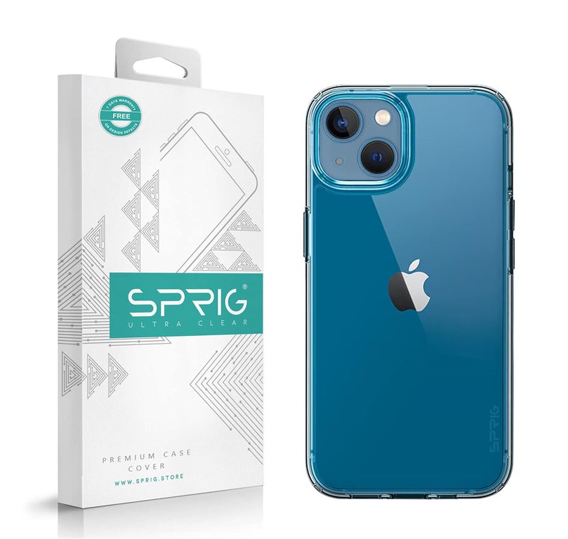 SPRIG Compatible with Apple iPhone 13 Armor Case with Clip Premium Back Case Bumper Cover with Camera Protection Drop Tested Shock Proof for Boys and Girls (Black) - Image 1