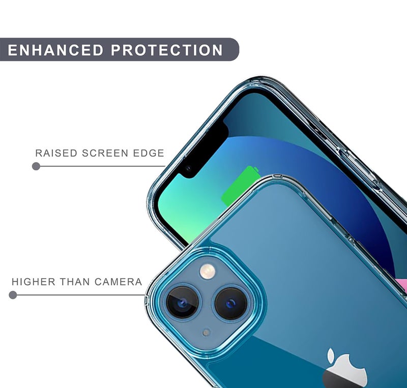SPRIG Compatible with Apple iPhone 13 Armor Case with Clip Premium Back Case Bumper Cover with Camera Protection Drop Tested Shock Proof for Boys and Girls (Black) - Image 5