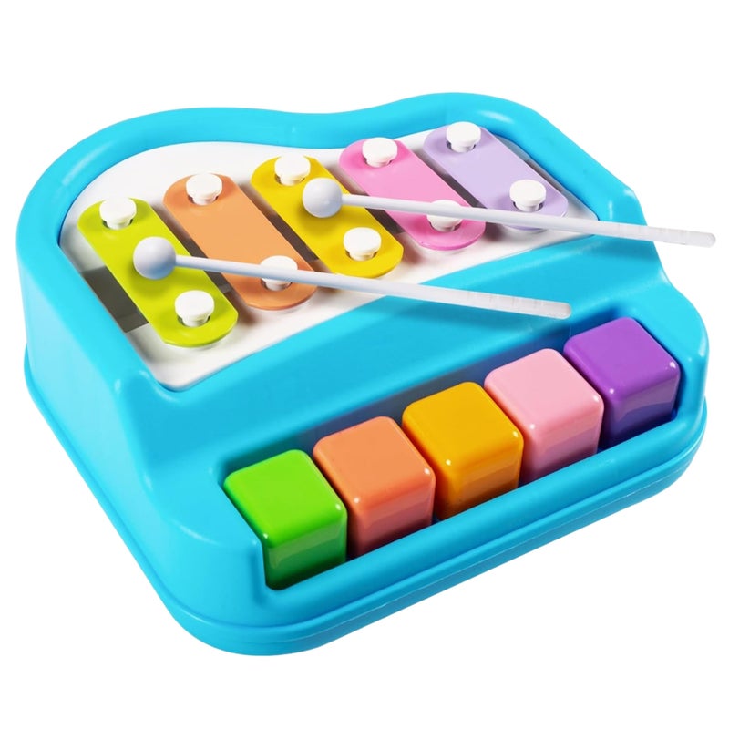 Tinyplay 2-in-1 Xylophone & Piano Toy for Kids | 5 Scale Musical Instrument Toy for Babies 6 Months to 4+ Years | Non-Toxic, Non-Battery Baby Gift for Boys & Girls, Toddlers (0 to 3+ Years) - Image 4