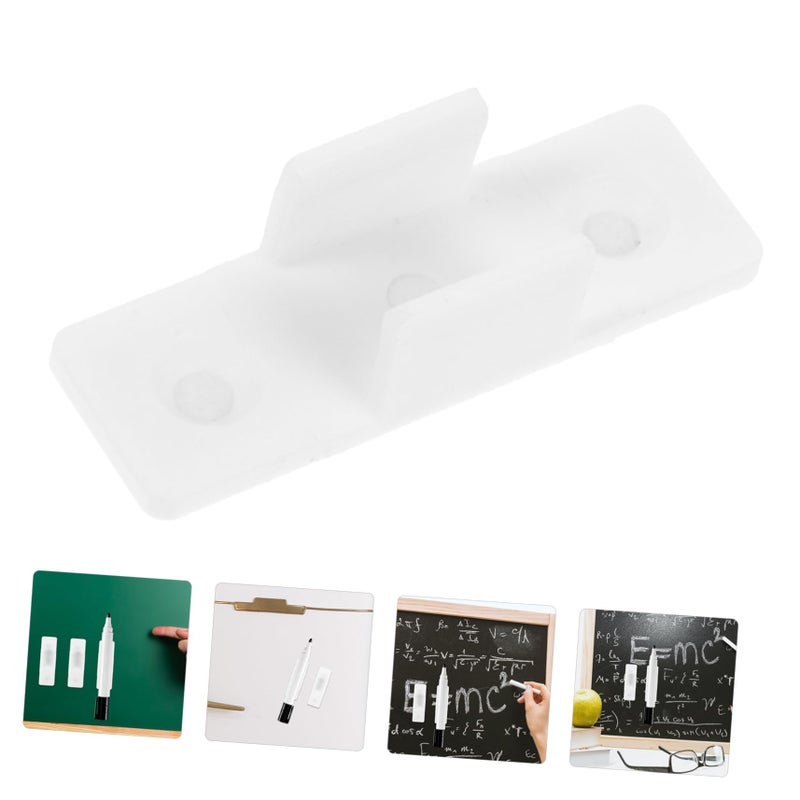 Whiteboard Pen Clips And Desk Pen Holder Set Of 20 Pieces School Supplies In White - Image 5