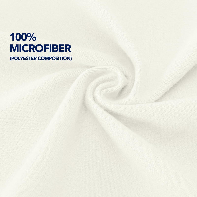 PureFit Stretchy Box Spring Cover King - Elastic Fitted Box Spring Wrap Around 4 Sides  Wrinkle & Fading Resistant Fits King and C-King Size Beds  Ivory - Image 5