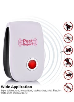 Pest Reject جهاز طرد الآفات الإلكتروني بالموجات فوق الصوتية لطرد الفئران والصراصير والحشرات والجرذان والعناكب والبعوض ومبيد الآفات ومكافحة الآفات المنزلية  - Image 3