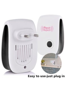 Pest Reject جهاز طرد الآفات الإلكتروني بالموجات فوق الصوتية لطرد الفئران والصراصير والحشرات والجرذان والعناكب والبعوض ومبيد الآفات ومكافحة الآفات المنزلية  - Image 1