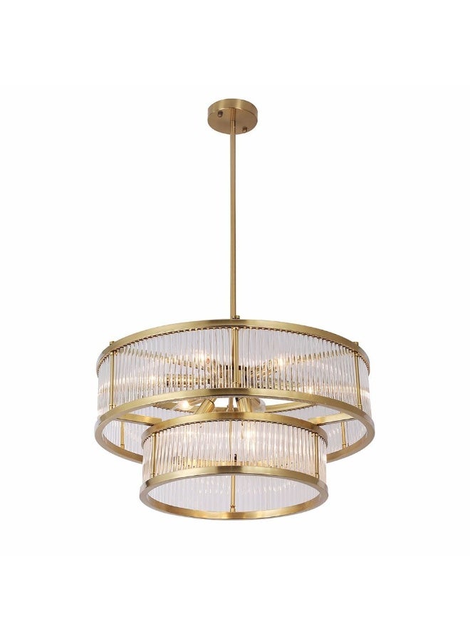 DANUBE HOME Camilia Chandelier Metal Plated+Glass D60Xh29Xh95 E14 Copper  - Image 3