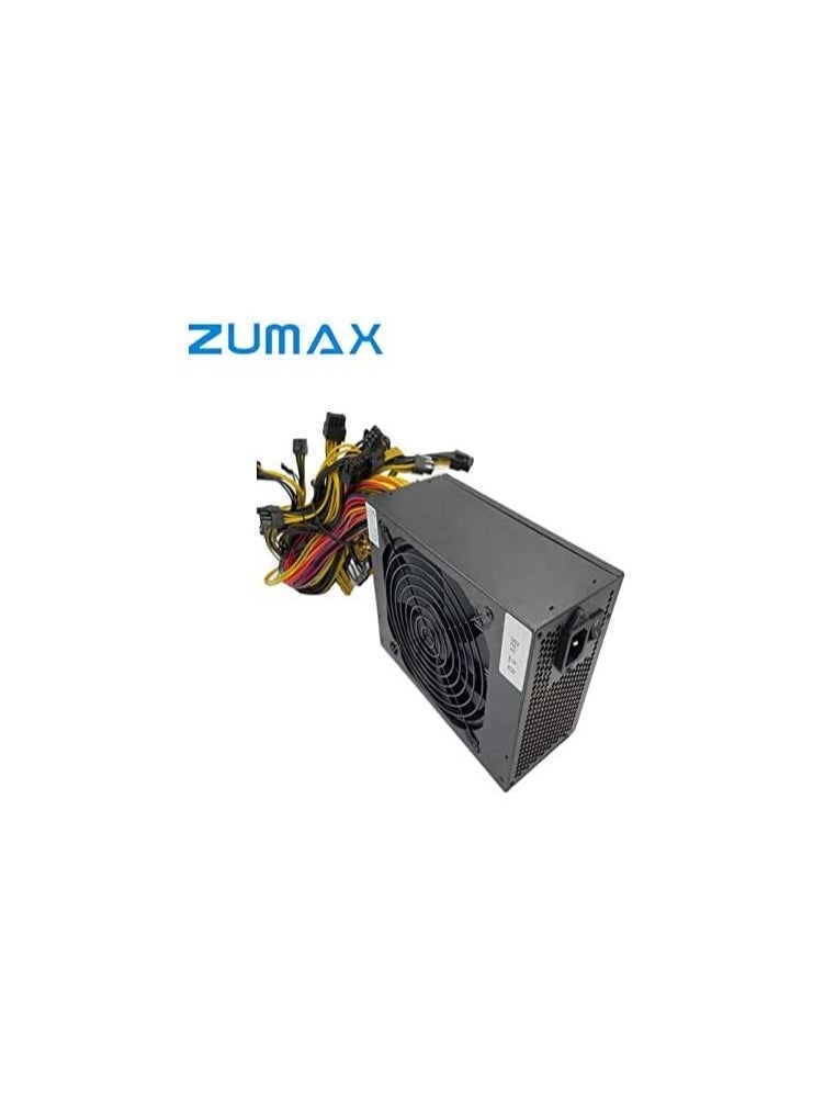 Generic - ZUMAX 1850W ATX NonModular Mining PC Power Supply Supports 8 Graphics Card 180-270V Power Supply BTC Rig Gaming Mining Support Machine - Image 1