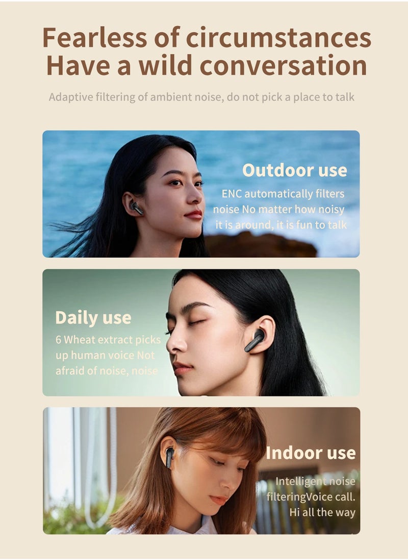 ZIPFORCE - ZIPFORCE True Wireless Earbuds, In-Ear Bluetooth 5.3 Headphones 4-Mics ENC Clear Call, Bluetooth Earbuds Touch Control 40 Playtime, IPX6 Waterproof TWS, Light-Weight Earphones - Image 1