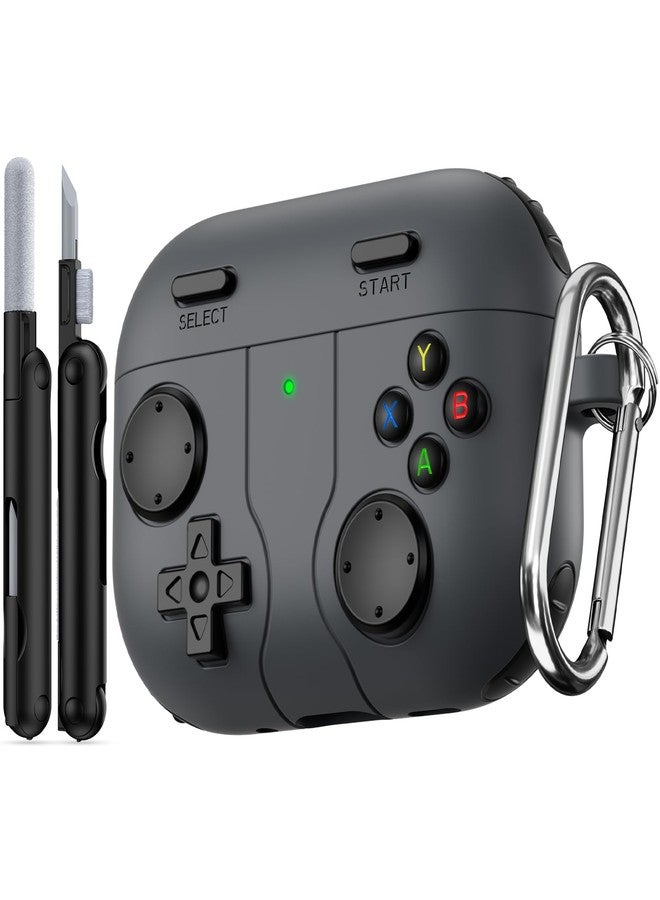 Wowwat Game Case for AirPods Pro 3 Cover (2025),Classic Cool Funny Shock-Proof Protective Silicone AirPods Pro 3 Case with Cleaner Kit and Keychain for Airpods Pro 3rd Generation for Men Boy-Black - Image 1