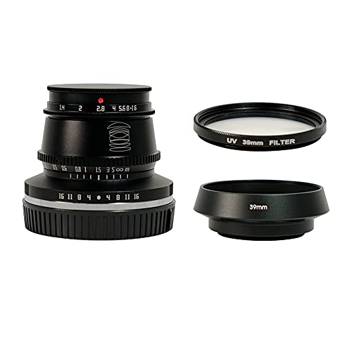 TTArtisan 35mm F1.4 APS-C Format Large Aperture Manual Focus Fixed Lens for Olympus/Panasonic Mrcro Four Third M4/3 Mount Cameras Black - Image 1