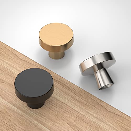 KNOKLOCK 10 Pack Kitchen Cabinet Knob Champagne Bronze Round Dresser Knobs Gold Drawer Knobs Kitchen Cabinet Hardware Knobs for Dresser Drawers - Image 3