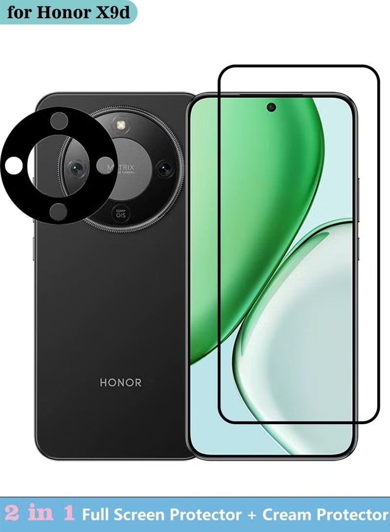 واقي شاشة وكاميرا 2 في 1 لهاتف Honor X9d 5G - درع شفاف عالي التغطية لحماية كاملة من الخدوش والصدمات - Image 1
