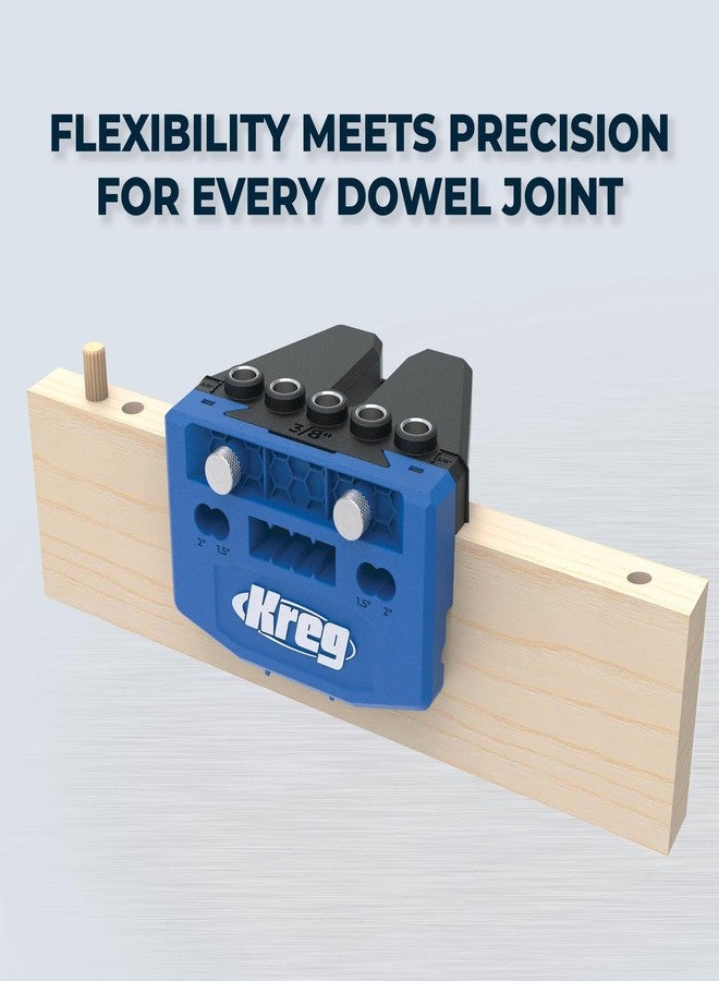 Kreg Dowel Jig Kit - Doweling Guide Kit with Removable Drill Guides - No-Measure Doweling Jig for Benchtop and Workshop Projects - Cabinet Joint Alignment Tool - KHJD345 - Image 2