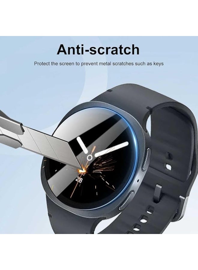 Tersely 3 Pack Screen Protector for Samsung Galaxy Watch 8/7/6/5/4/FE 40MM, 9H Hardness Tempered Glass Film Guard - Image 2