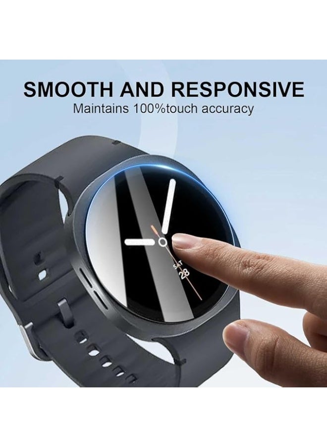 Tersely 3 Pack Screen Protector for Samsung Galaxy Watch 8/7/6/5/4/FE 40MM, 9H Hardness Tempered Glass Film Guard - Image 4