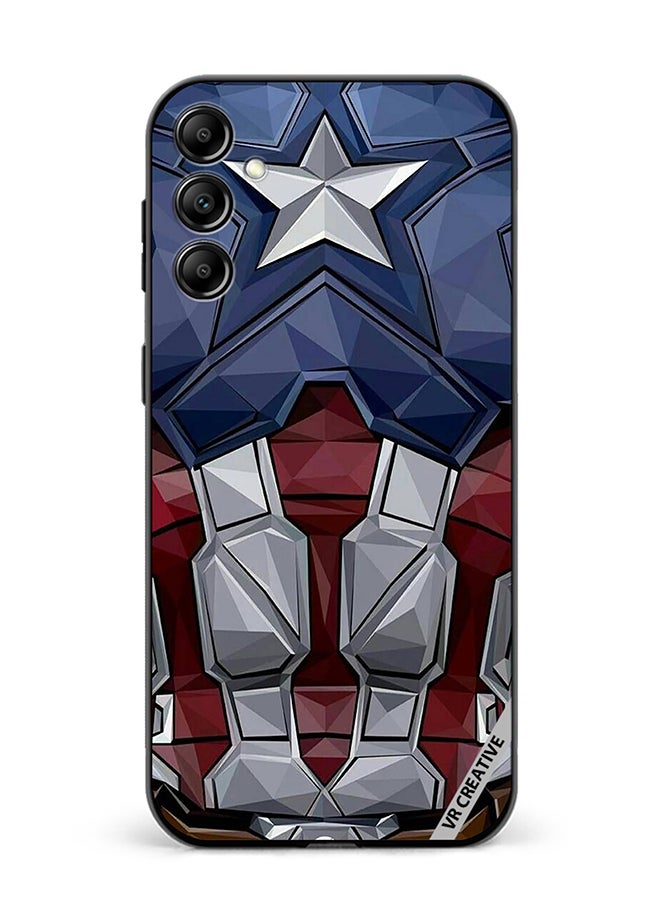 VR CREATIVE Protective Case Cover For Samsung Galaxy A55 Captain America Suit Design Multicolour - Image 1