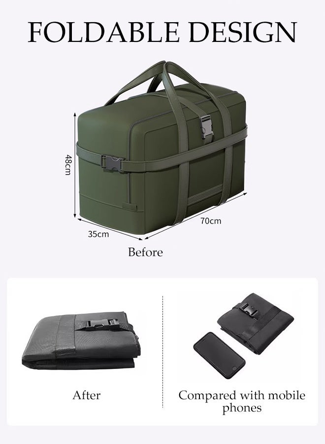 DUNISO حقيبة تخزين كبيرة مقاومة للماء مع سحابات، حقيبة كبيرة قابلة لإعادة الاستخدام مناسبة للبطانيات، الغسيل، الملابس واللحاف، حقيبة تخزين أكسفورد كبيرة جدًا مع مقبضات معززة - Image 5