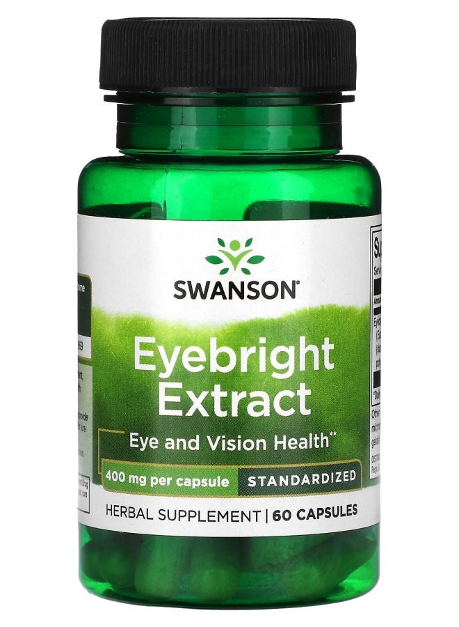 SWANSON Eyebright Extract 400 mg 60 Capsules