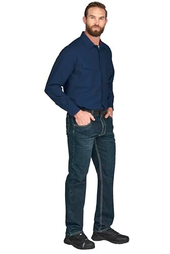 Bulwark FR Bulwark Men's iQ Series Endurance Collection FR Work Shirt, Navy, Large - Image 5