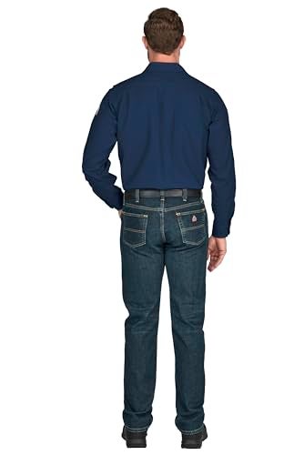 Bulwark FR Bulwark Men's iQ Series Endurance Collection FR Work Shirt, Navy, Large - Image 2