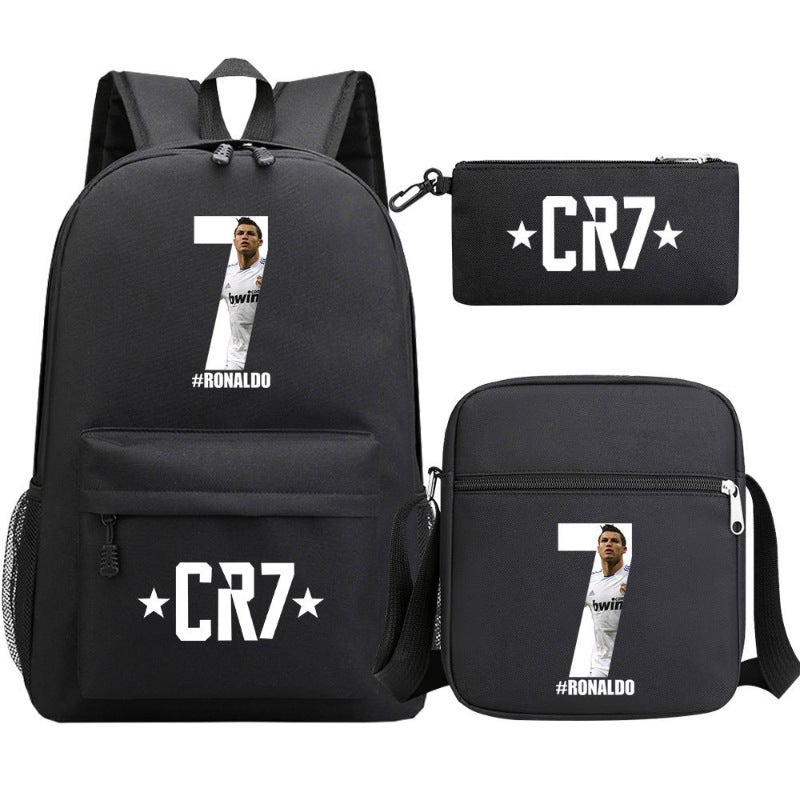 Cristiano Ronaldo Printed Youth Backpack Set 28 pictures by color card 
