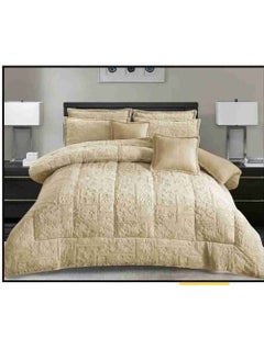 Xi Duo Duo Winter double bedspread, embroidered with soft velvet and luxurious fur to give you warmth and add beauty and elegance to your room, size 240*260 cm  - Image 1