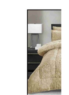 Xi Duo Duo Winter double bedspread, embroidered with soft velvet and luxurious fur to give you warmth and add beauty and elegance to your room, size 240*260 cm  - Image 2